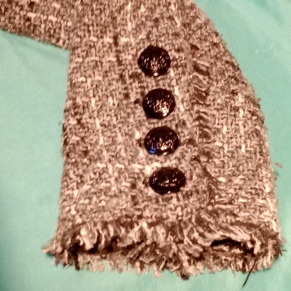 GUESS LOS ANGELES GRAY/BLACK TWEED COAT, SIZE LARGE - Picture 14 of 15